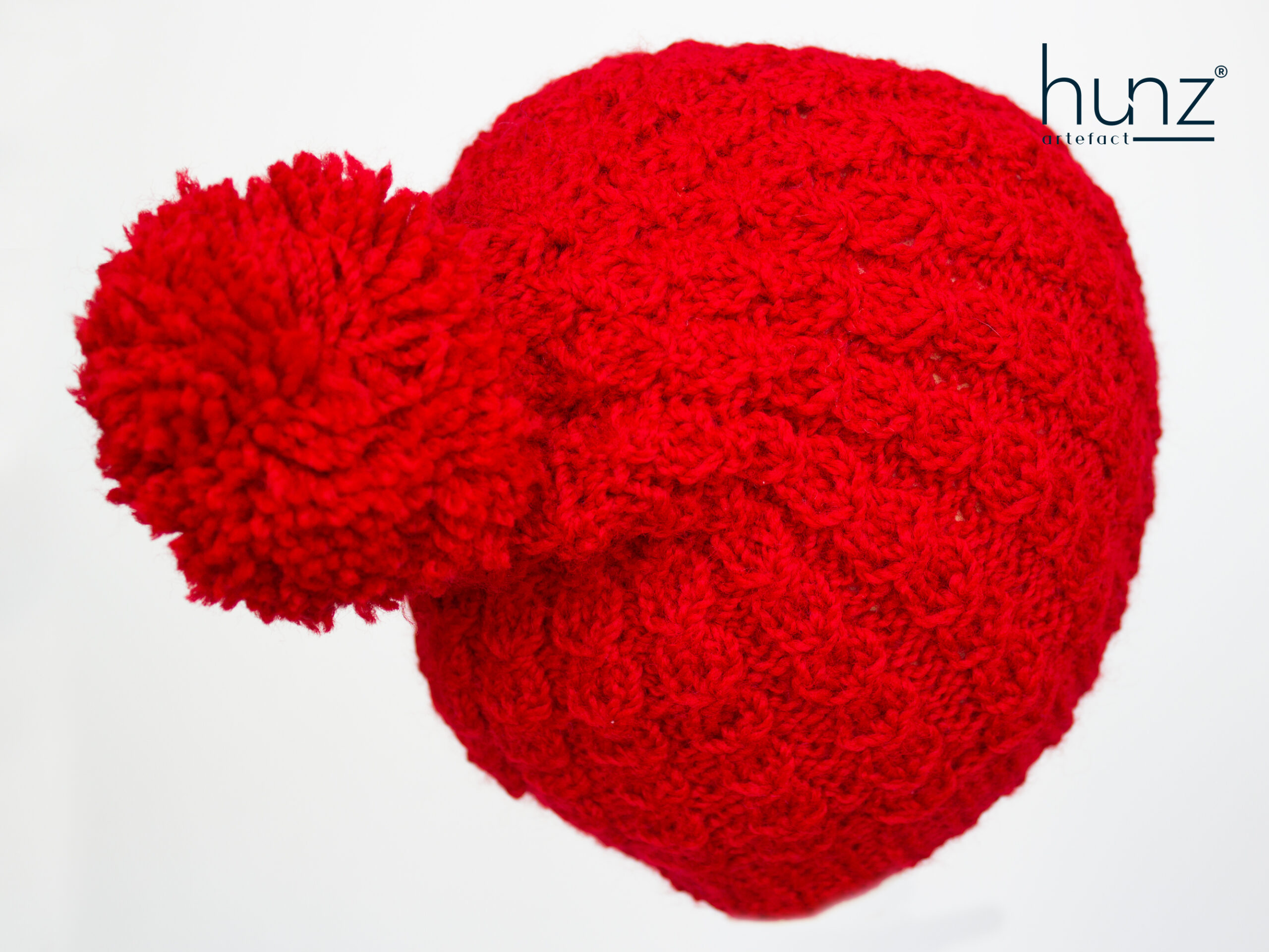 Red Bobble Beanie