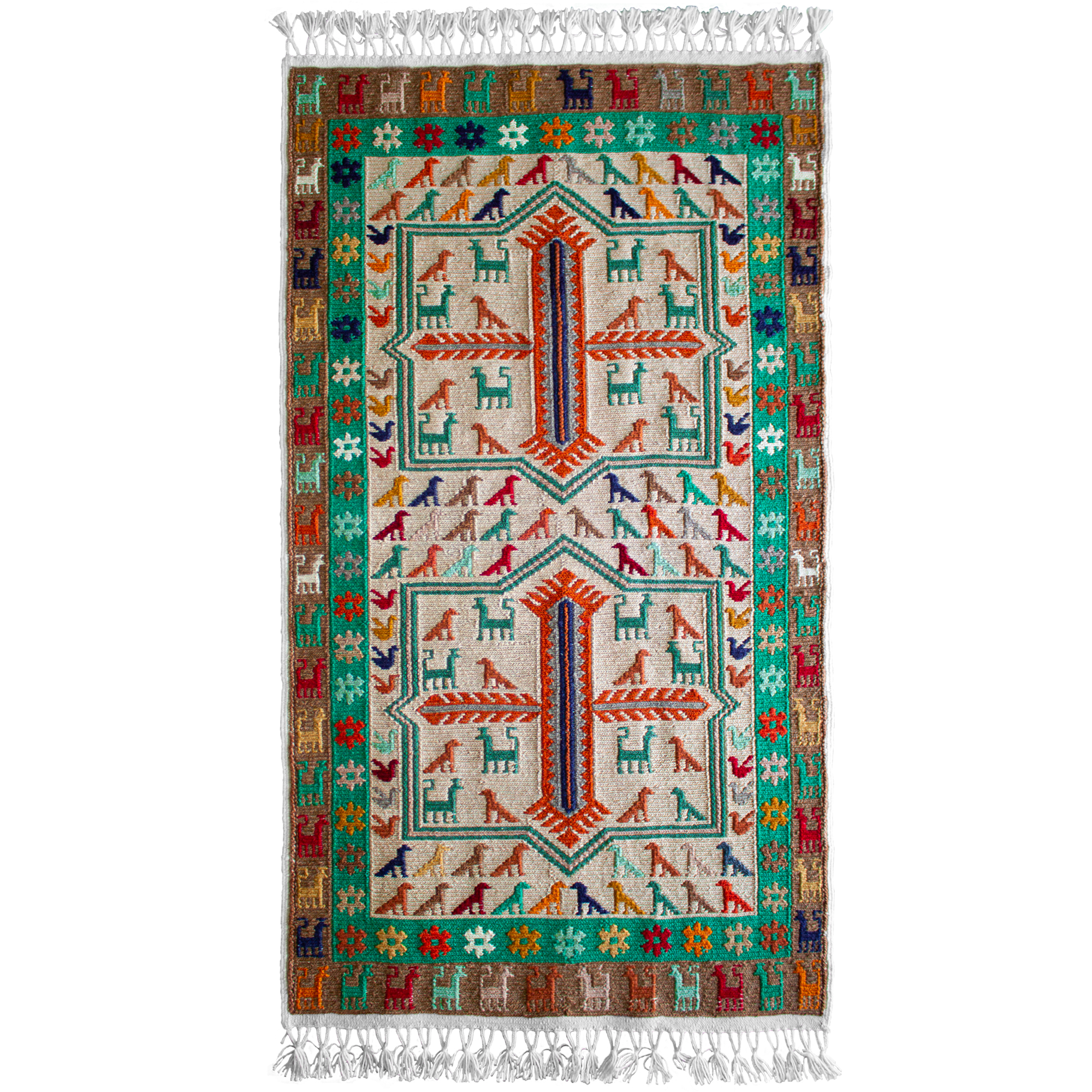 Soumak Kilim with Animal Motifs